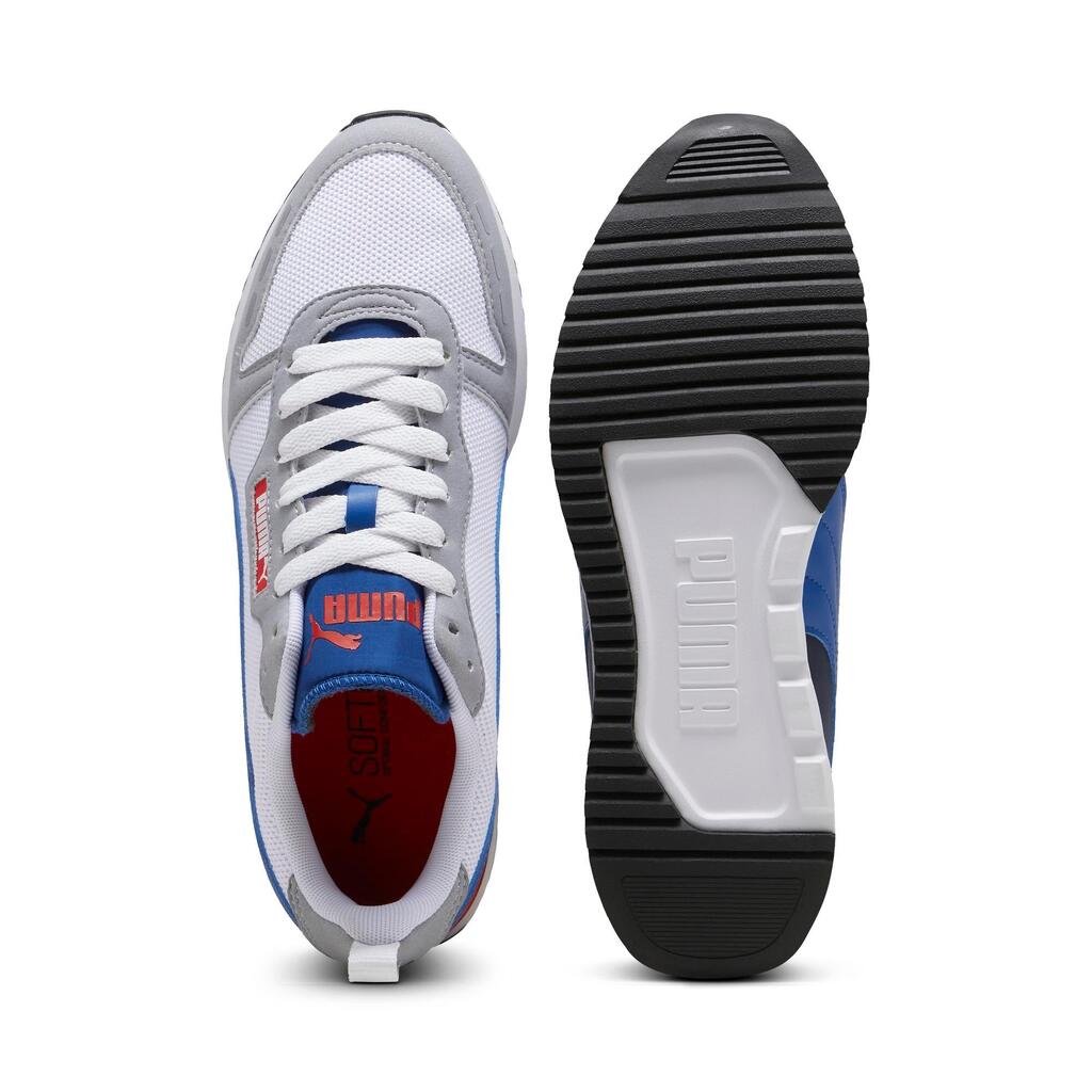 MEN'S PUMA R78 WALKING TRAINERS - BLUE RED